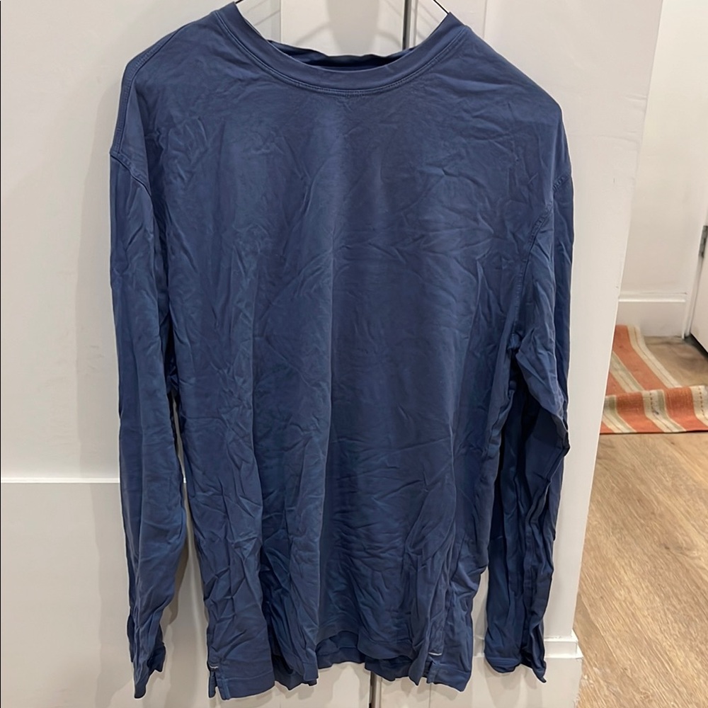 Men's Blue Long Sleeve Shirt
